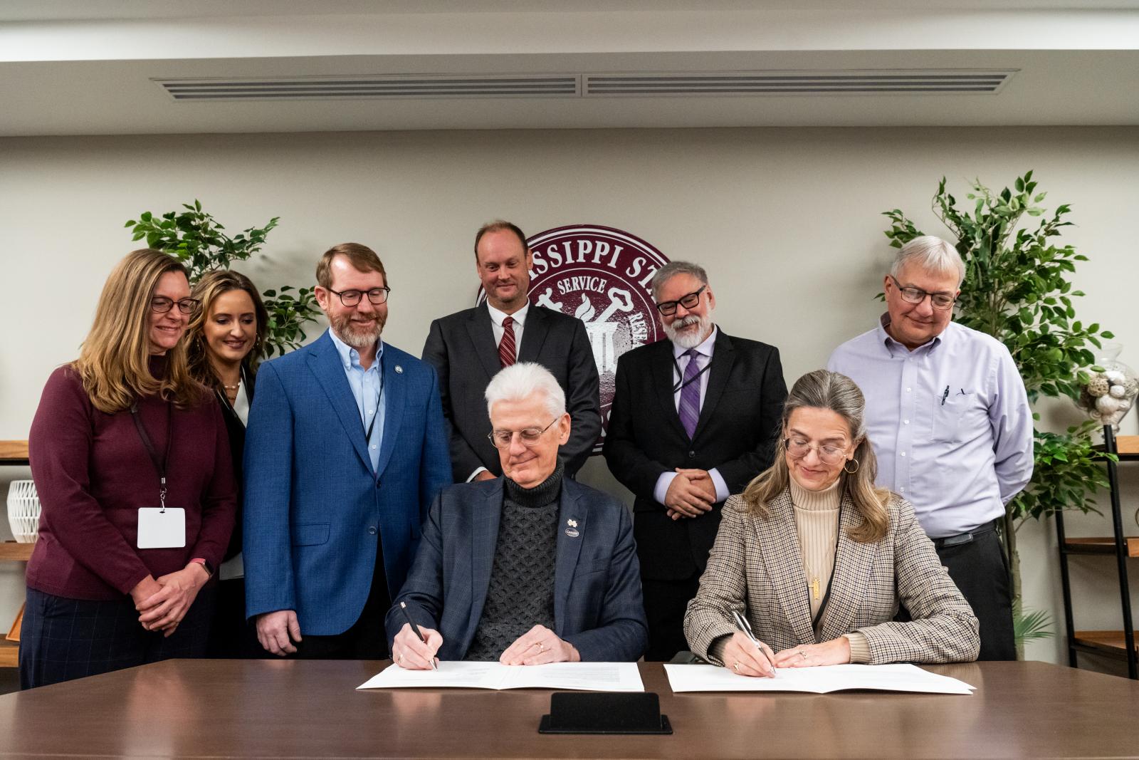 Signing of an Educational Partnership Agreement between MSU and CNMOC